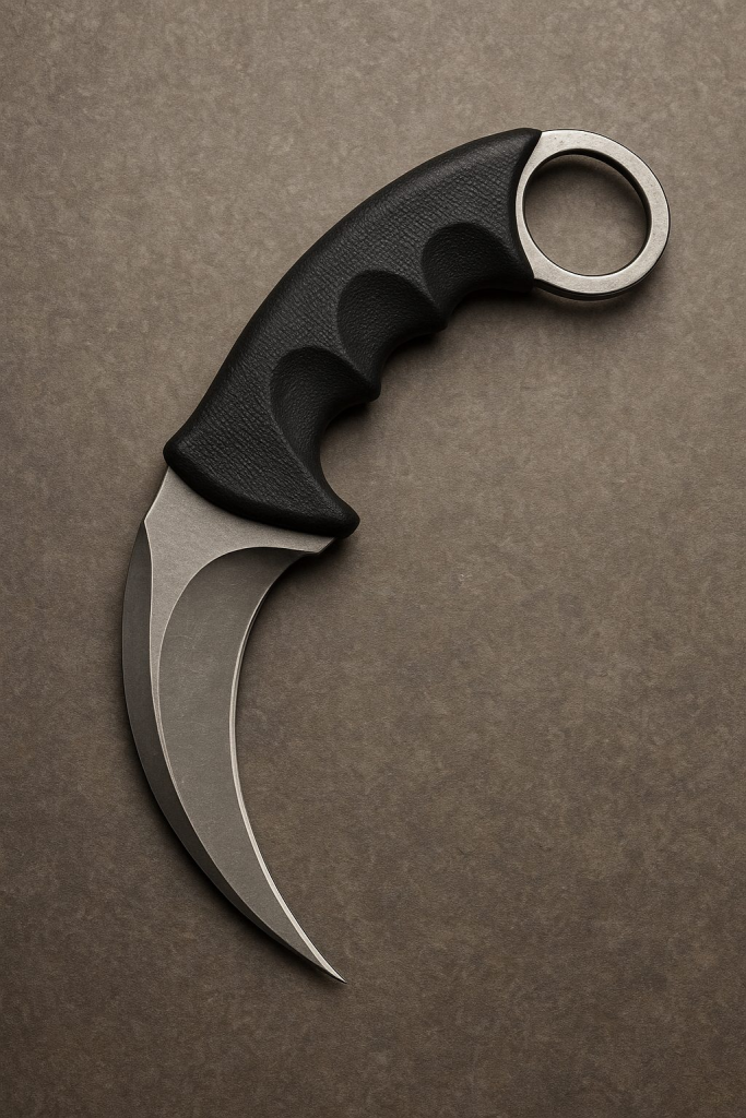 An image of a curved knife. What is a curved knife?
